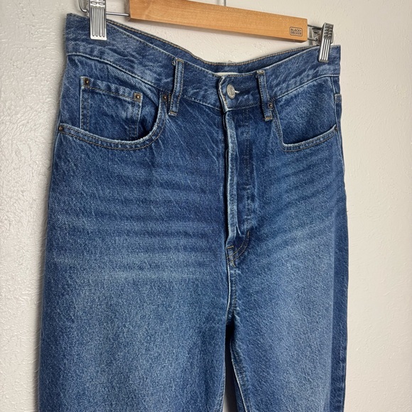PacSun High Rise Dark Blue Jeans Ankle Slit‎ - Picture 6 of 9